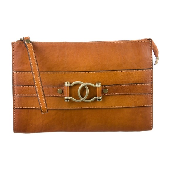 PRATESI FIRENZE Italian Leather Clutch/Wristlet - Picture 5 of 8